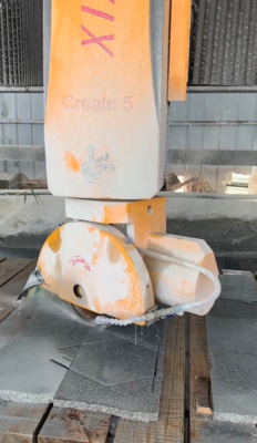Máquina de corte de pedra de ponte de 5 eixos CNC Granito & Marble Profiling Saw