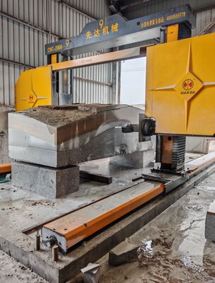 Máquina de Serra de Fio Diamantado para Serviço Pesado com Gantry Móvel, Tamanho Máximo de Processamento de 3500*3500*2200mm e Controle CNC/PLC para Corte de Pedra de Alta Precisão