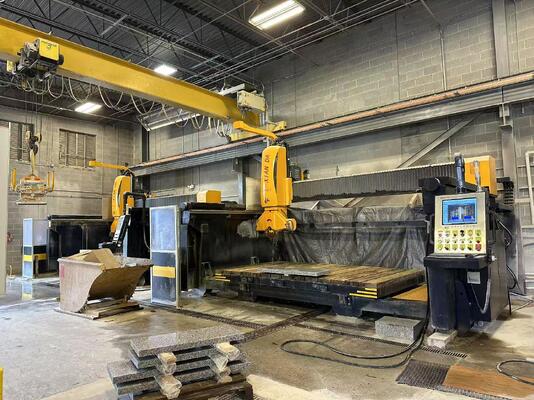 Máquina de Corte de Ponte Automática de 5 Eixos com Sistema DDX para Processamento de Pedra de 3200×2000×180mm