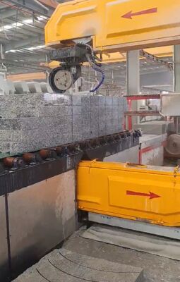 Máquina de Corte de Fio CNC Vertical com Controle PLC para Corte de Pedra, Consumo de Água de 4m³/H, Comprimento de Fio de 20-50m