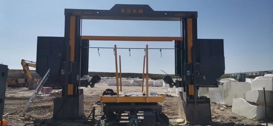 Máquina de revestimento CNC de serradura de fio de diamante com mesa rotativa de 360° para blocos grandes de 1,5M/1,8M/2,1M/2,2M/3,5M