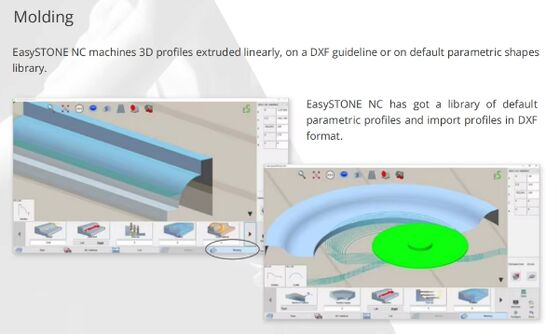 Máquina de Corte de Pedra de 5 Eixos com sistema DDX