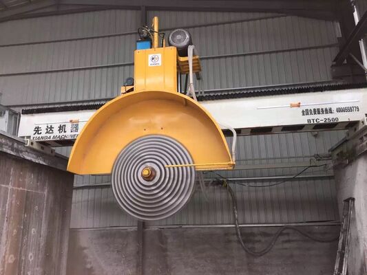 Máquina de corte de pedra de poupança de energia grande 45KW motor ponte multi-lâmina viu máquina de corte de pedra para bloco de mármore de granito