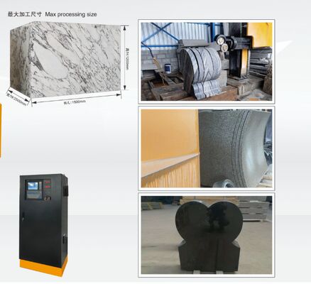 Máquina compacta de serra de fio diamantado CNC de 4 eixos para perfilagem de mármore e granito - Máquina de corte de pedra pequena com certificado CE