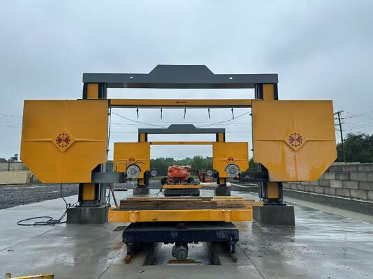 Máquina de Serra de Arame Diamante de Controle PLC com Acionamento de Parafuso Sincrônico para Divisão de Blocos de Mármore e Granito de 3000×3000×1500 mm