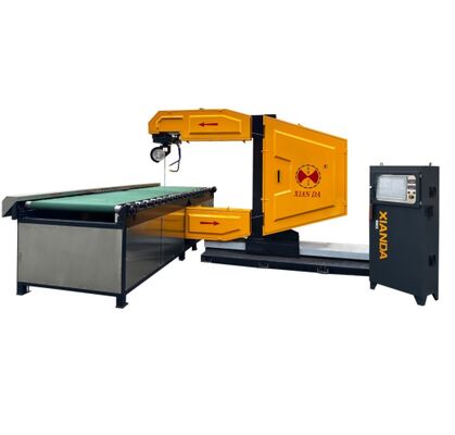 Máquina de Corte de Fio CNC Vertical com Controle PLC para Corte de Pedra, Consumo de Água de 4m³/H, Comprimento de Fio de 20-50m