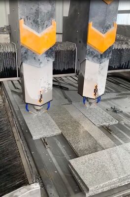 Máquina de escultura em pedra CNC com precisão de 0,02 mm, velocidade do ar de 15 m/min e alimentação elétrica para pedra de pavimentação tátil