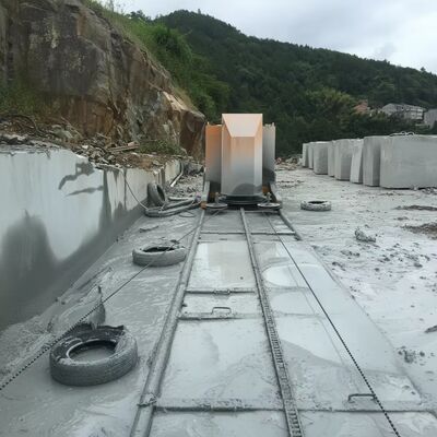 Máquina automática de serra de fio de diamante com controle CNC de alta precisão para corte de pedra