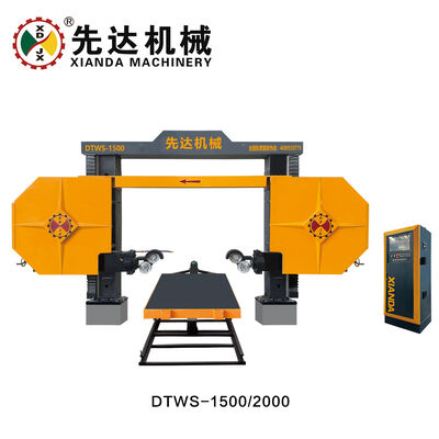 Máquina CNC de serragem de fio de diamante com 1500x3000x1200mm de tamanho de processamento máximo, motor principal de 11kw e rotação de 360°