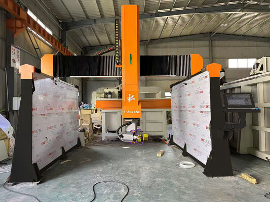 Roteador CNC de pedra de cinco eixos pesado para escultura de figuras de pedra natural