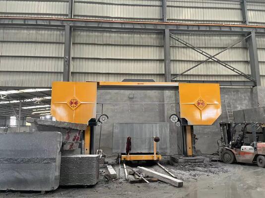 Máquina de Corte de Fio Diamantado com Controle PLC para Granito e Mármore com Tamanho Máximo de Processamento de 3500x3500x1800mm e Motor Principal de 15KW
