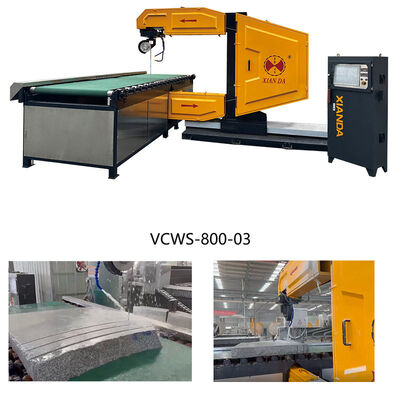 Máquina vertical de serra de fio diamantado CNC para perfilamento de pedra 3D e corte de bloco