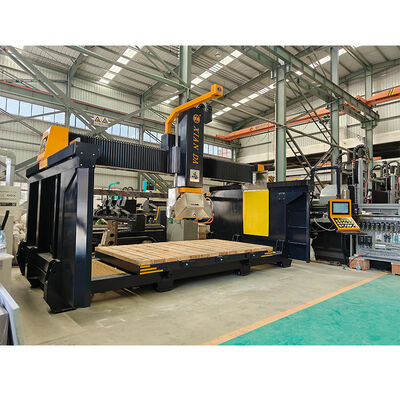 Máquina de Corte de Ponte CNC de 5 Eixos Promove Serra de Granito e Mármore de Alta Precisão 900 com Rotação de 360°
