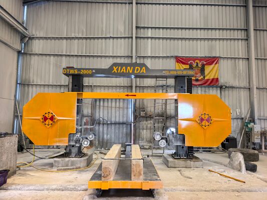 DTWS-2000SA Máquina CNC de Serra de Arame Diamante com Alta Precisão de Corte e Rotação de 360° para Profilagem de Pedra