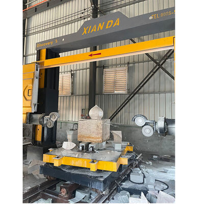 Máquina de serra de fio diamantado CNC de 5 eixos de alta precisão para perfilamento de pedra complexo e escultura 3D