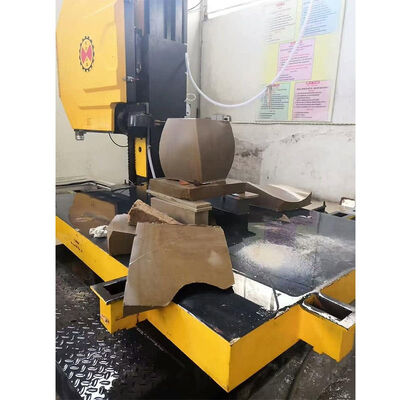 Máquina automática de serra de fio de diamante CNC de 5 eixos para corte e modelagem de blocos de mármore de granito