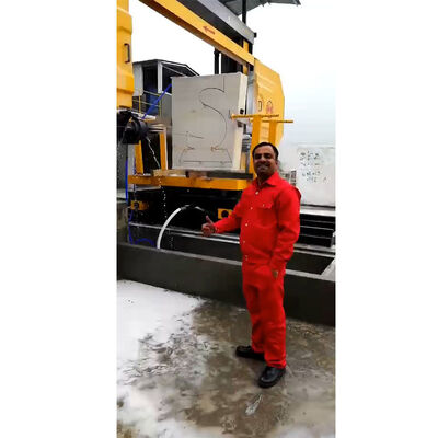 Máquina automática de serra de fio de diamante CNC de 5 eixos para corte e modelagem de blocos de mármore de granito
