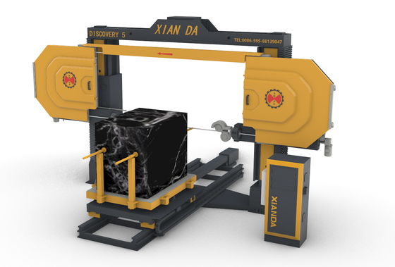 Máquina de Corte a Fio Diamantado CNC de 5 Eixos com Motor Principal de 11kw para Processamento de Formas 3D em Mármore e Granito