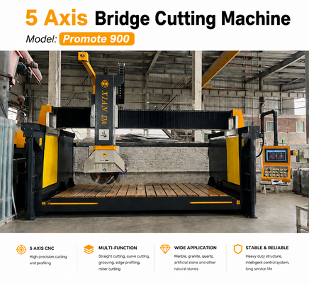 Máquina de serra de ponte CNC de precisão de 5 eixos para projetos de corte de mármore e decoração de pedra em Portugal