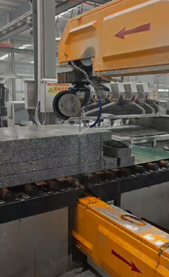 Máquina automática de serra de arame de diamante CNC vertical para processamento de granito e mármore