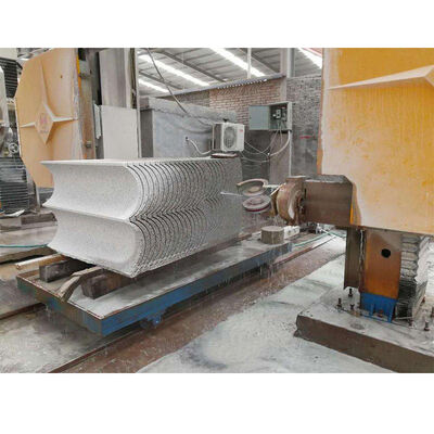 Máquina de serragem de fio de diamante CNC de 4 eixos para perfis de pedra complexos