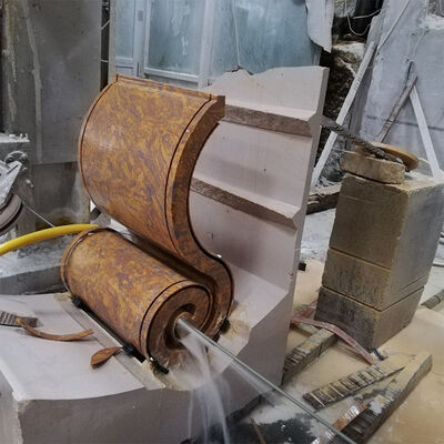 Máquina de serragem de fio de diamante CNC de 4 eixos para perfis de pedra complexos
