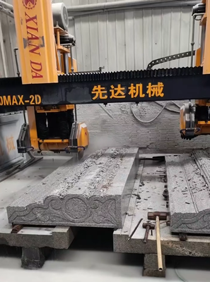 Máquina de corte e fresagem de pedra CNC de tipo ponte de vigas duplas