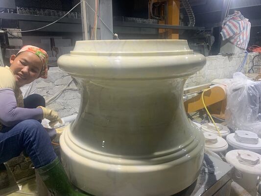 Máquina de Perfilagem de Capitel e Base de Coluna PLC para Mármore e Granito
