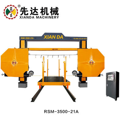 XIANDA RSM‐3500‐21 Máquina de Serra de Arame Diamante, 2 eixos PLC de Controle de Movimento Máquina de Corte de Blocos de Pedra para Máquina de Divisão de Mármore de Granito