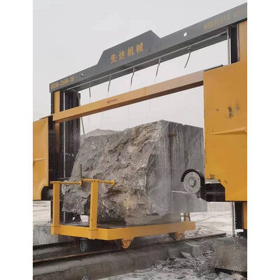 XIANDA RSM‐3500‐21 Máquina de Serra de Arame Diamante, 2 eixos PLC de Controle de Movimento Máquina de Corte de Blocos de Pedra para Máquina de Divisão de Mármore de Granito
