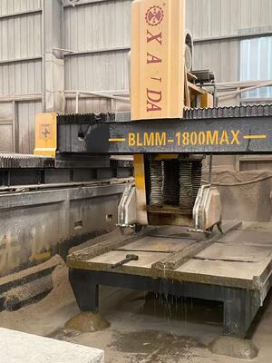 Máquina de Corte e Fresagem Linear Tipo Ponte CNC para Mármore e Granito