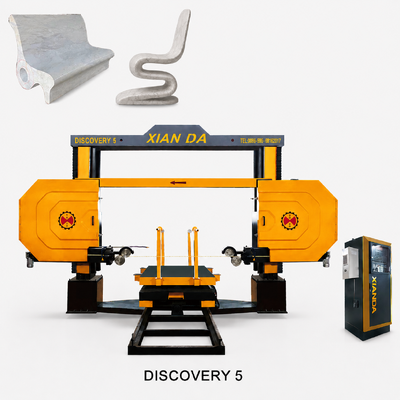 Máquina de Corte de Fio Diamantado CNC de 5 Eixos DISCOVERY 5 para Modelagem e Corte de Blocos de Pedra de Granito e Mármore