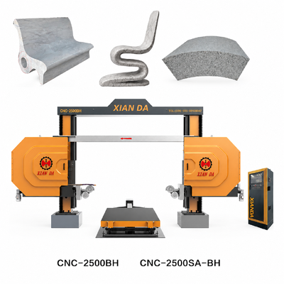 XIANDA Máquina inteligente de corte de serradura de fio de diamante CNC com controle PLC para processamento de pedra de granito de mármore