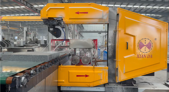 Máquina de Corte a Fio Diamantado CNC Vertical com Rotação Completa do Eixo A de 0-360°, Motor Principal de Ímã Permanente e Alta Velocidade de Fio Ajustável de 20-40m/s