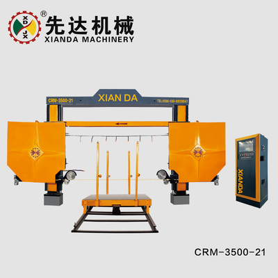 CRM‑3500‑21 / CRM‑3500‑22FW Máquina de Serra de Fio Diamantado CNC de 4 Eixos para Corte de Colunas Romanas e Placas em Arco de Pedra