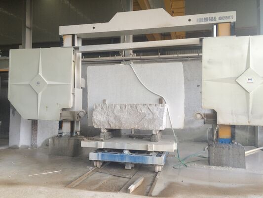PLC Control Diamond Wire Saw Machine with Synchronous Screw Drive for 3500*3500*2100mm Stone Block Dividing