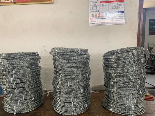 Granito que perfila a pedra 8.8mm de Diamond Wire Saw Rope Cutting das ferramentas