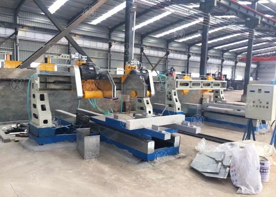 Máquina de corte da borda da pedra de quatro lâminas para a laje da coluna
