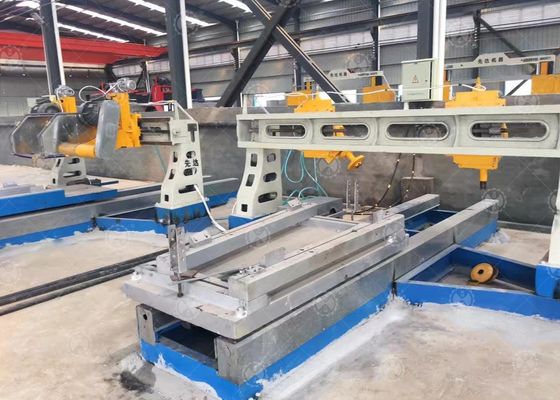 Máquina de corte da borda da pedra de quatro lâminas para a laje da coluna