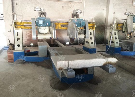 Máquina de corte da borda da pedra de quatro lâminas para a laje da coluna
