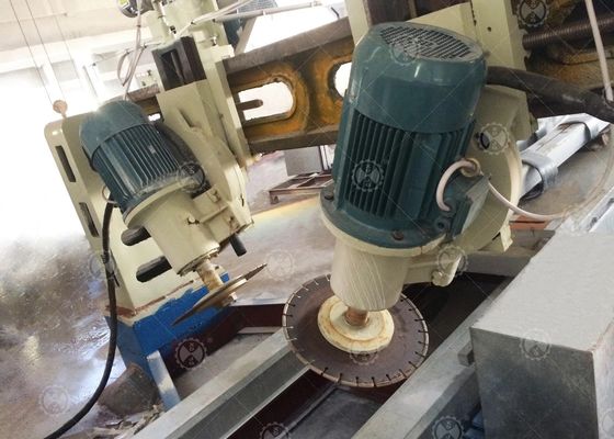 Máquina de corte da borda da pedra de quatro lâminas para a laje da coluna