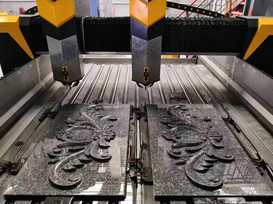pedra do CNC 5.5kw que cinzela a pedra 1600x2500mm da natureza da máquina