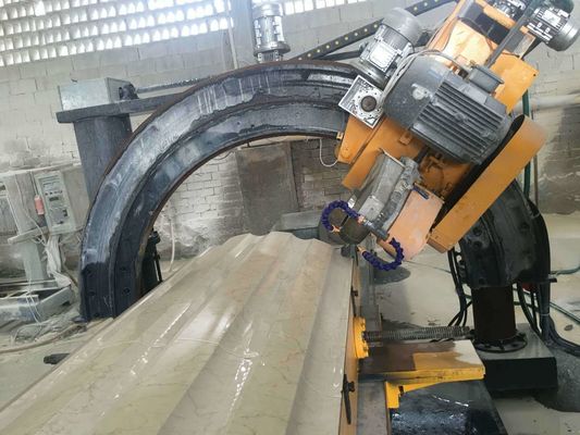 Máquina de processamento automática 7.5kw de Roman Pillar Slot Stone Cutting
