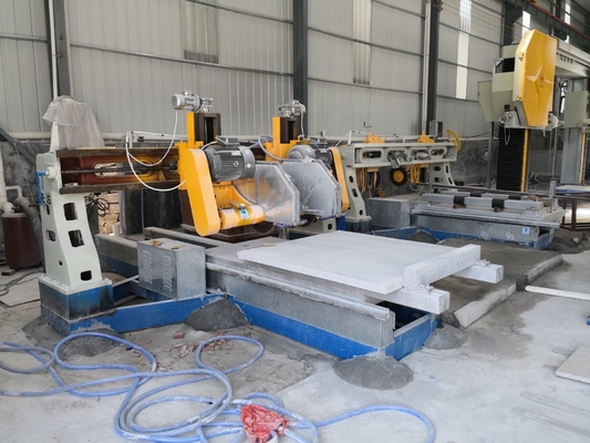 Máquina de corte automática da borda da pedra de quatro fatias para a laje 1500mm da coluna