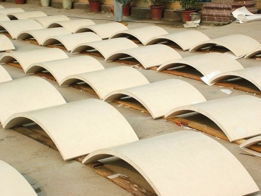 Máquina de corte circular da borda da pedra da laje do CNC para processar a coluna oca