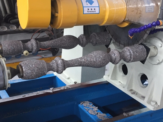 Máquina de corte da pedra da coluna do PLC da máquina de pedra do torno única que perfila para Balust