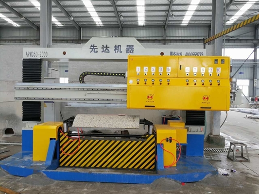 Máquina de polonês circular da laje da pedra do PLC para processar a coluna oca