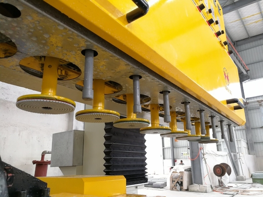 Máquina de polonês circular da laje da pedra do PLC para processar a coluna oca
