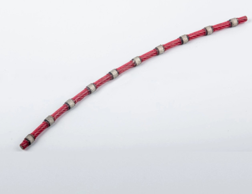 Linha de mármore velocidade da pedra 25-35m/S de Diamond Coated Wire Saw For do bloco