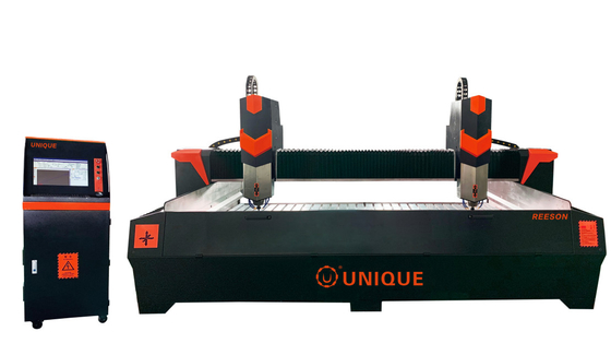 Pedra grande do CNC do motorista do motor deslizante que cinzela a máquina que mói rapidamente